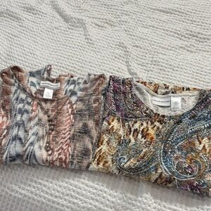 2 Alfred Dunner Tops